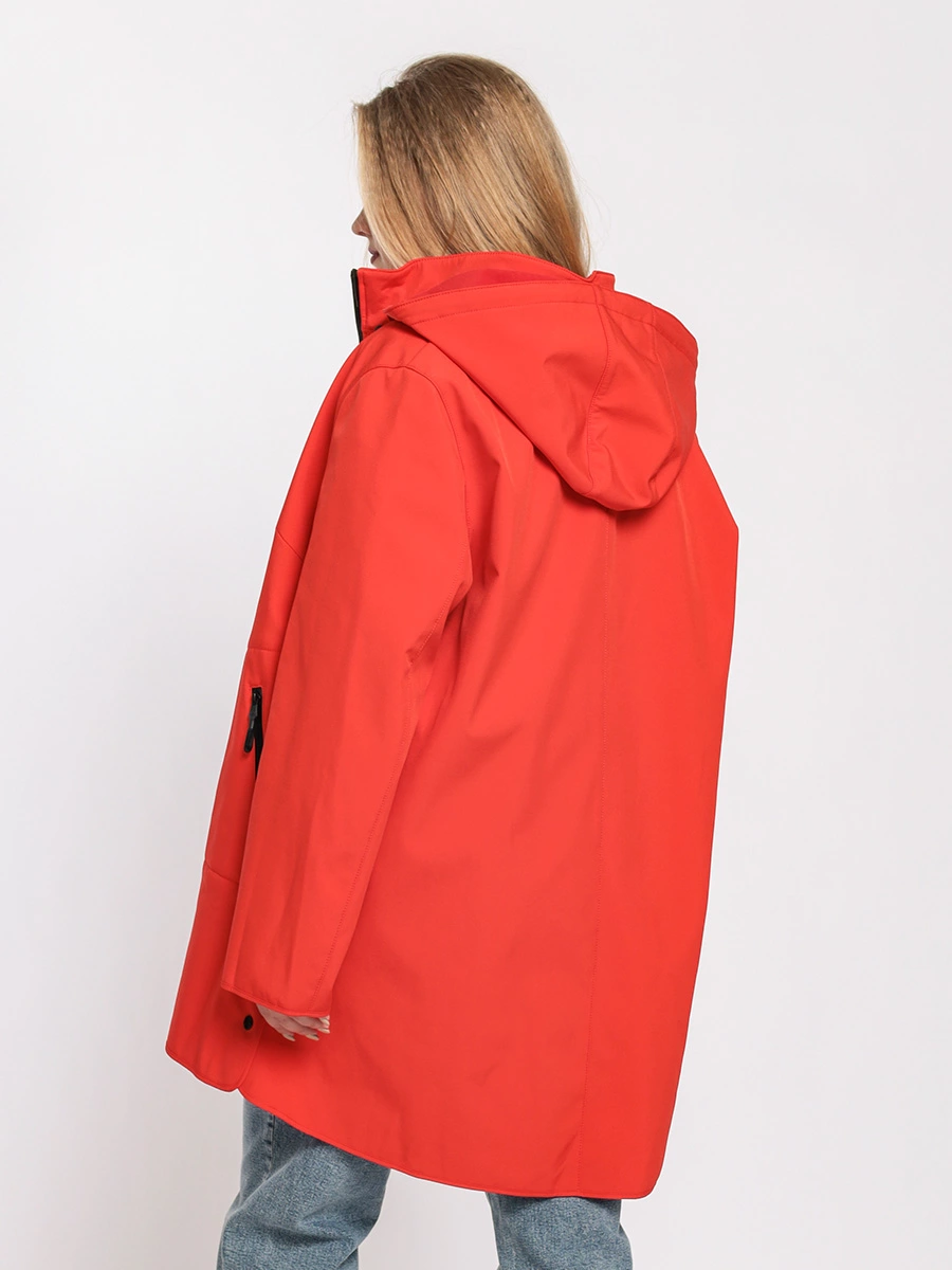 Красное пальто SOFTSHELL со съемным капюшоном